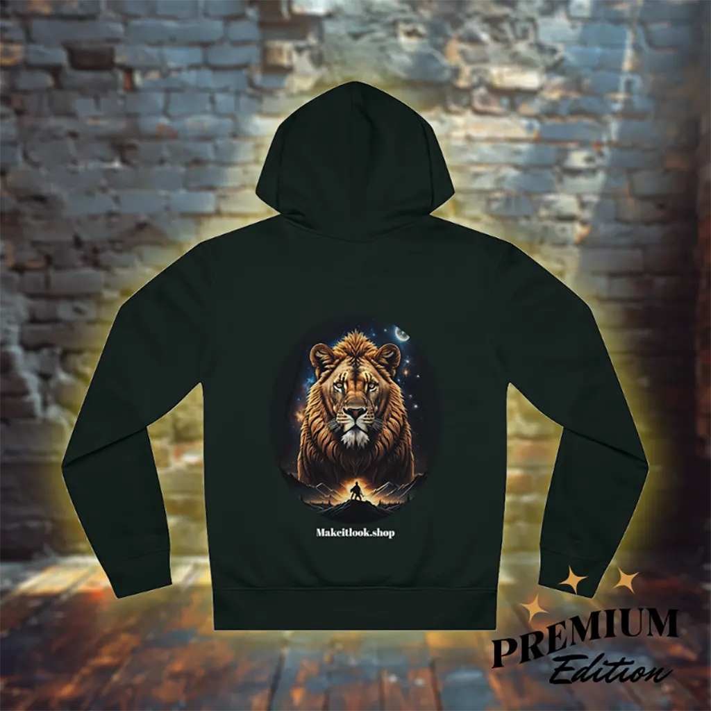 Dawn Guardian Lion - Unisex Hoodie – Löwe mit kosmische Stärke, S-5XL