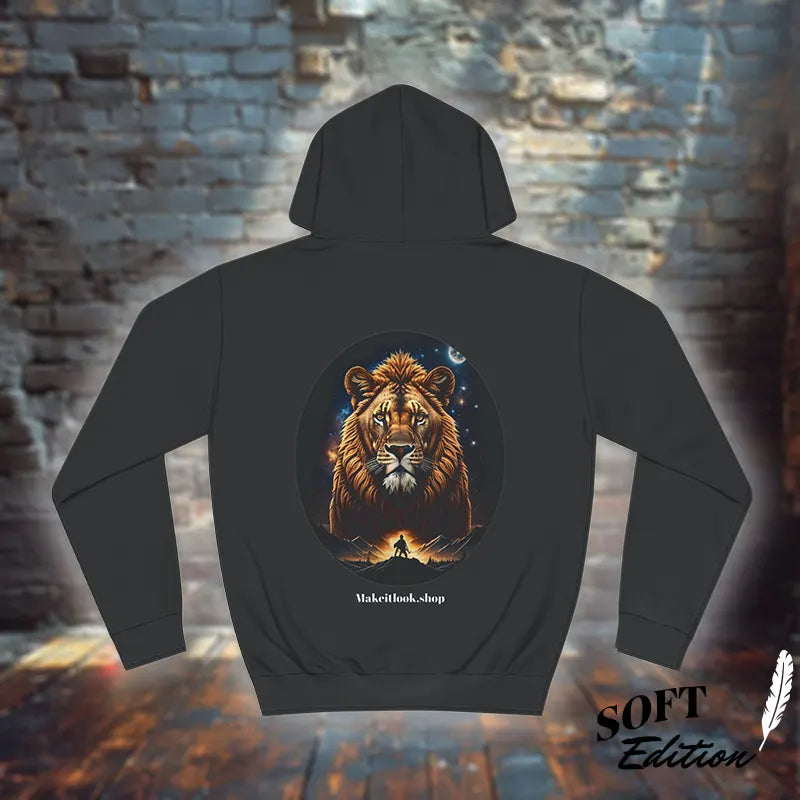 Dawn Guardian Lion - Unisex Hoodie – Löwe mit kosmische Stärke, S-5XL