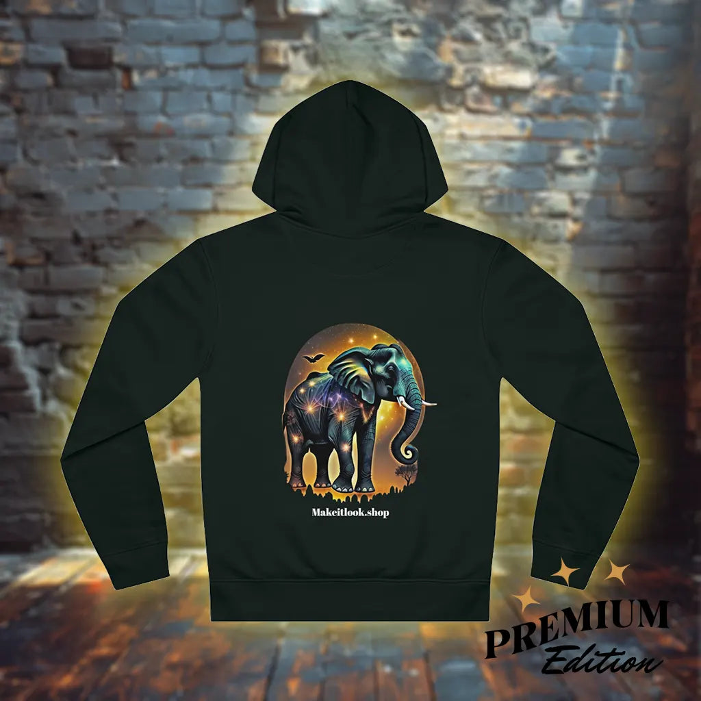 Elephant Blues - Unisex Hoodie – Melancholie und Magie unterm Sternenhimmel, S-5XL