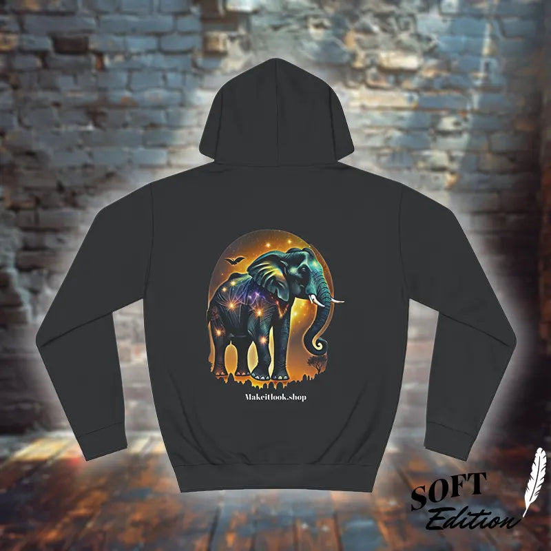 Elephant Blues - Unisex Hoodie – Melancholie und Magie unterm Sternenhimmel, S-5XL
