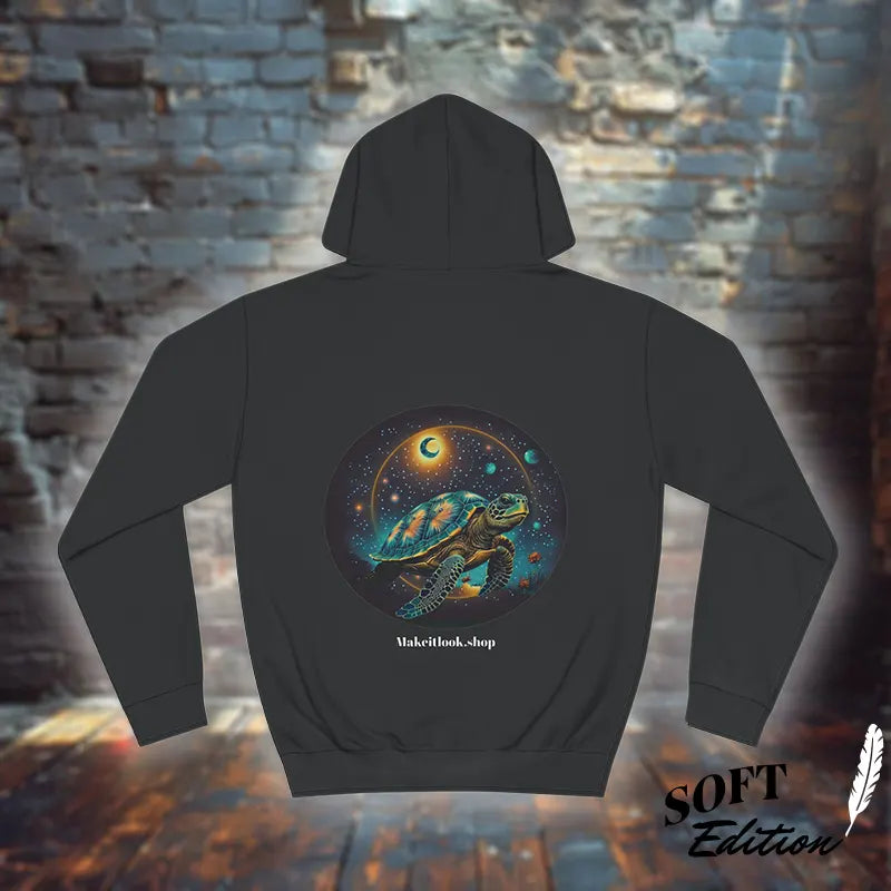 Adventure Galaxy Turtle Hoodie – Unisex – Kosmisches Design, S-4XL