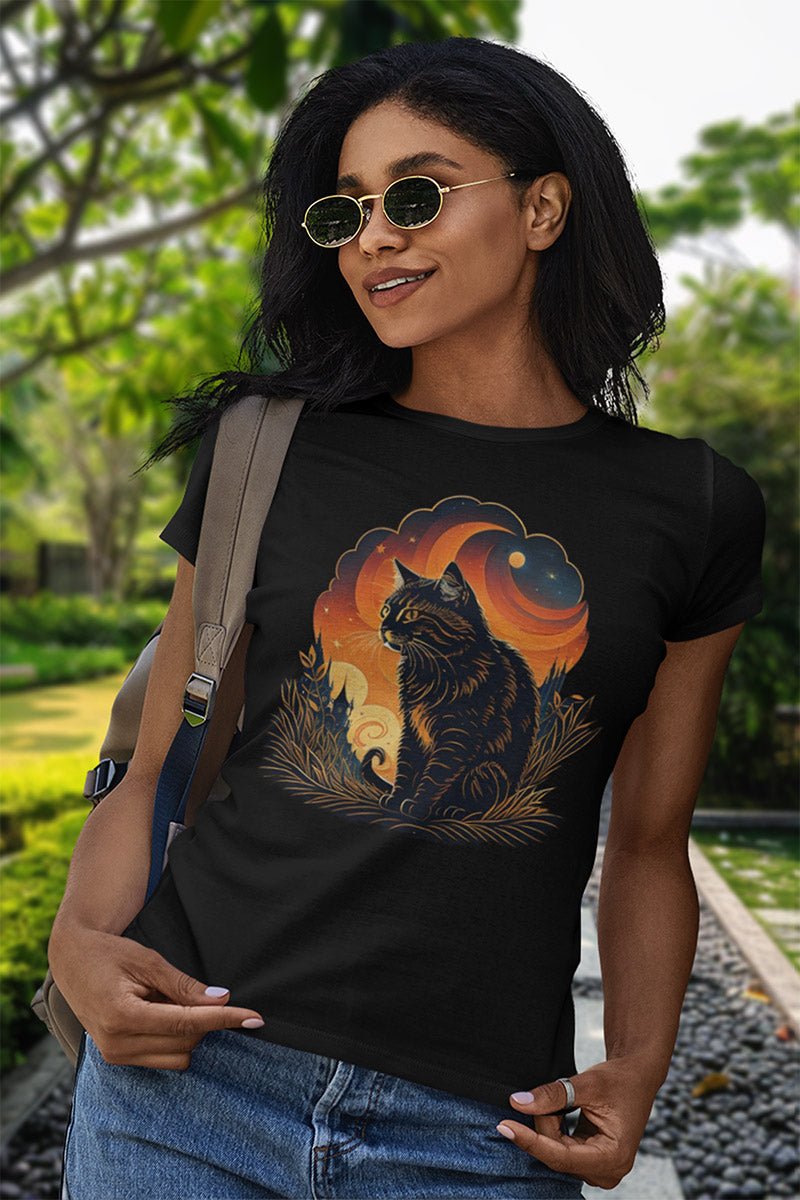 Cat Harvest Horizon - T - Shirt - MODERN STYLE - Cat Harvest Horizon - T - Shirt - MODERN STYLE - Make it look