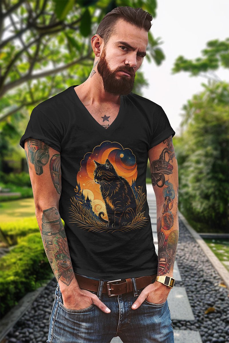 Cat Harvest Horizon - T - Shirt - MODERN STYLE - Cat Harvest Horizon - T - Shirt - MODERN STYLE - Make it look