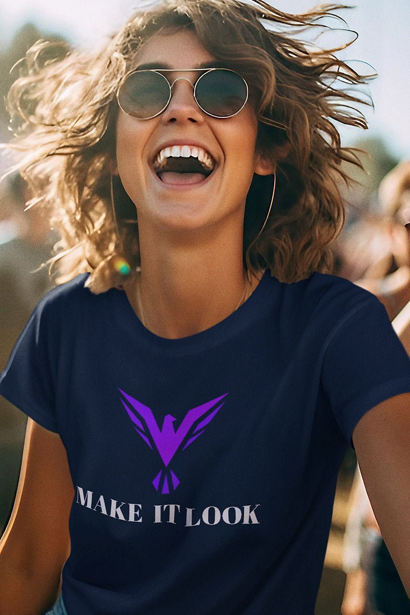 Make it Look ORIGINAL T - Shirt ´VIOLETT´ - T - Shirt - Make it look ORIGINAL - Make it Look ORIGINAL T - Shirt ´VIOLETT´navy_main_image_1