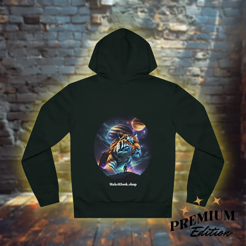 Astronaut Tiger Hoodie – Unisex Space-Vibes – Größen S bis 5XL
