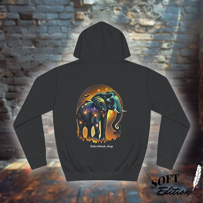 Elephant Blues - Unisex Hoodie – Melancholie und Magie unterm Sternenhimmel, S-5XL