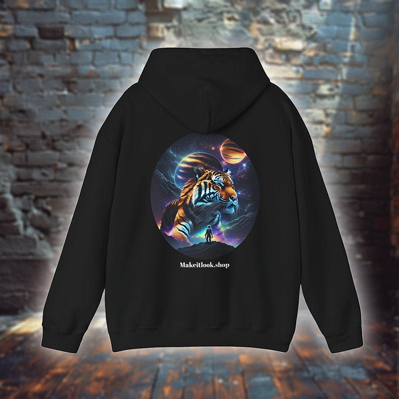 Astronautic Tiger - Hoodie - JUNGLE STYLE - Astronautic Tiger Printify Hoodie