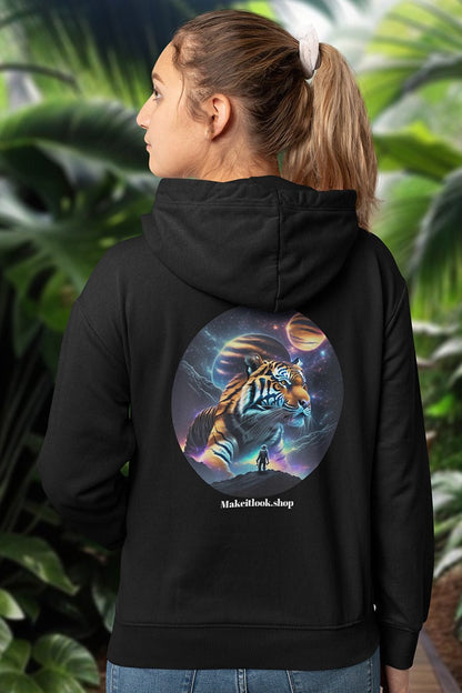 Astronautic Tiger - Hoodie - JUNGLE STYLE - Astronautic Tiger Printify Hoodie