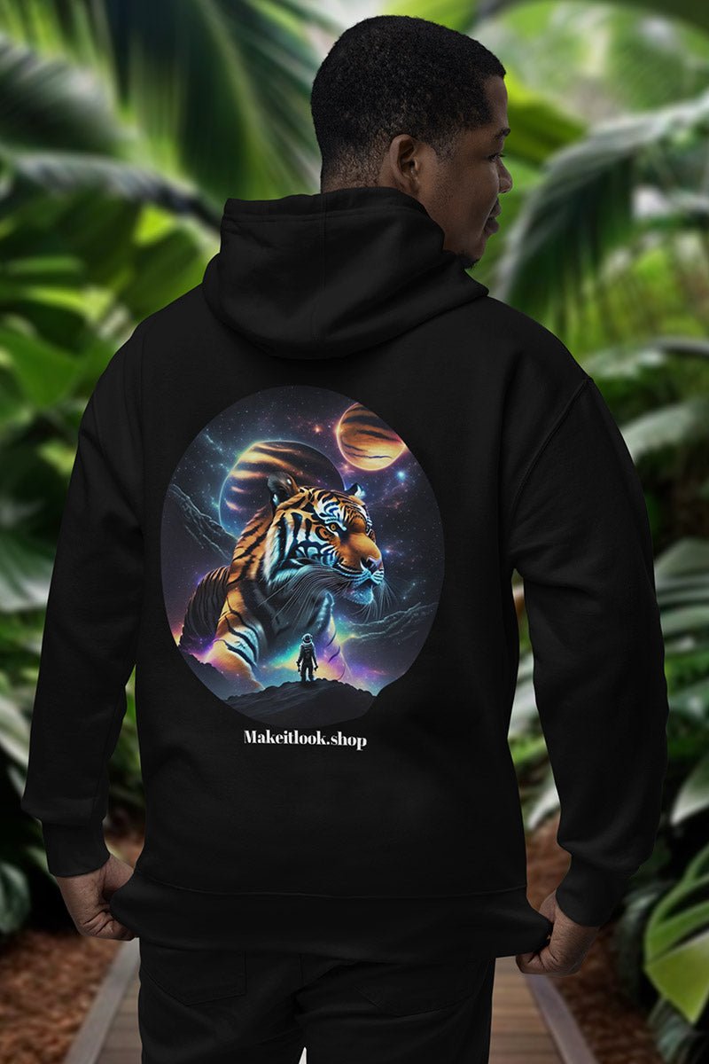 Astronautic Tiger - Hoodie - JUNGLE STYLE - Astronautic Tiger Printify Hoodie