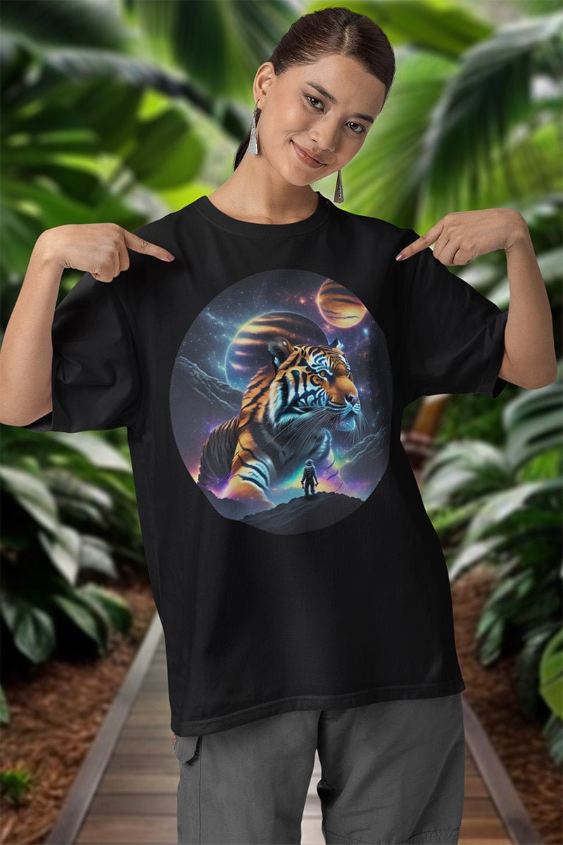 Astronautic Tiger - T - Shirt - JUNGLE STYLE - Astronautic Tiger JUNGLE STYLE T - Shirt