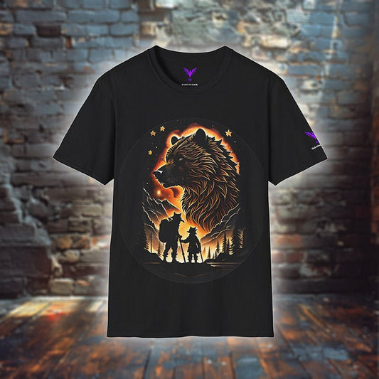 Bear's Gaze - T - Shirt - MOUNTAIN STYLE - Bear's Gaze - T - Shirt - MOUNTAIN STYLE - Black - S - Make it look