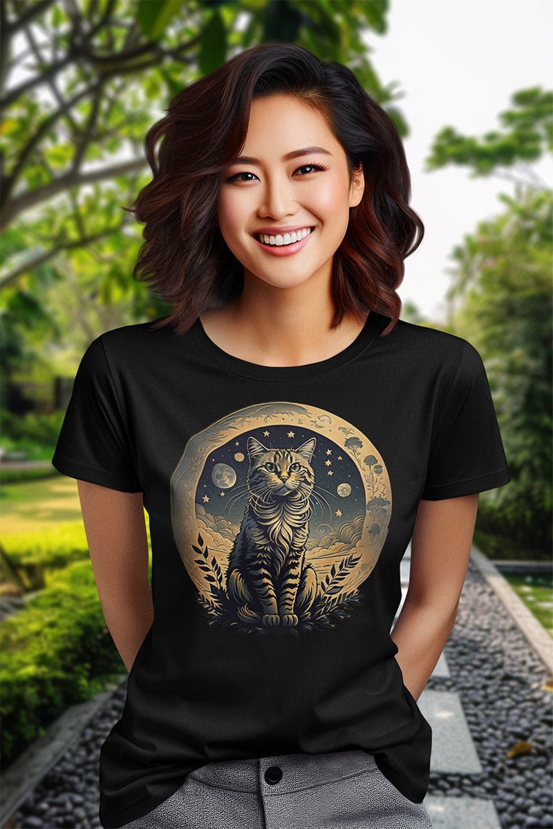 Cat of golden Ring - T - Shirt - MODERN STYLE - Cat of golden Ring MODERN STYLE T - Shirt