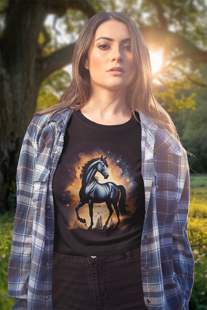 Celestial Equine Majesty - T - Shirt - NATURE STYLE - Celestial Equine Majesty NATURE STYLE T - Shirt