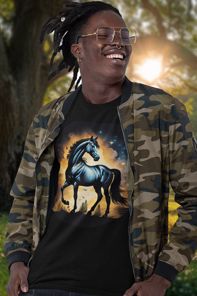 Celestial Equine Majesty - T - Shirt - NATURE STYLE - Celestial Equine Majesty NATURE STYLE T - Shirt