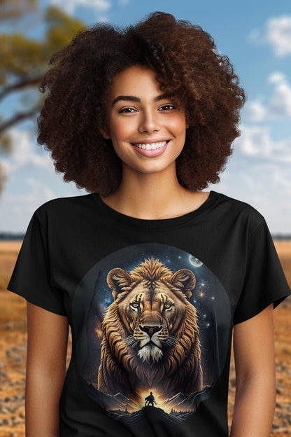 Dawn Guardian Lion - T - Shirt - AFRIKAN SYTLE - Dawn Guardian Lion AFRIKAN SYTLE T - Shirt