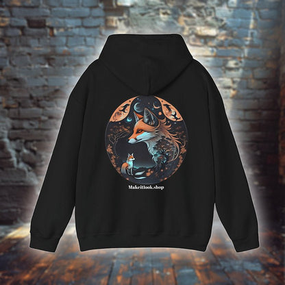 Dreamlight Fox - Hoodie - MOUNTAIN STYLE - Dreamlight Fox Hoodie MOUNTAIN STYLE Ausgefallen Bio Bio - Baumwolle Clothing Cotton Crew neck DTG Ethical Fashion Fashion Fox Fuchs Gemütlich Hoodies Kapuzenpullover Klassische Passform Make it look Men's Clothing Nachhaltige Mode Regular fit Streetwear Umweltfreundlich Unisex Women's Clothing