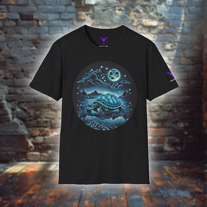 Dreamscape Azure Turtle - T - Shirt - MODERN STYLE - Dreamscape Azure Turtle - T - Shirt - MODERN STYLE - Schwarz - S - Make it look