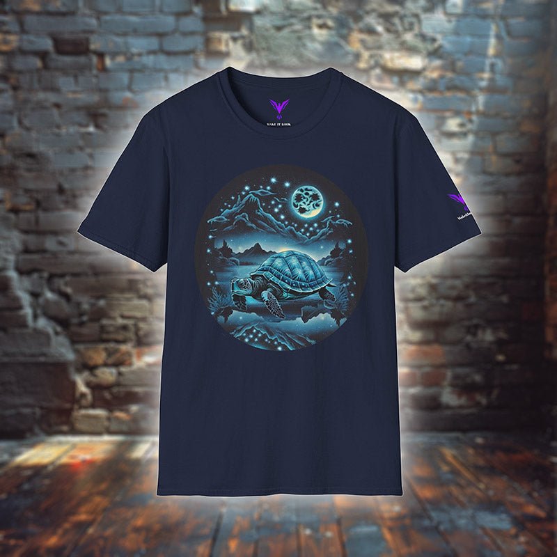 Dreamscape Azure Turtle - T - Shirt - MODERN STYLE - Dreamscape Azure Turtle - T - Shirt - MODERN STYLE - Royal - S - Make it look