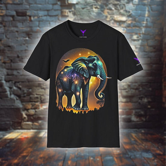 Elephant blues - T - Shirt - AFRIKAN SYTLE - Elephant blues - T - Shirt - AFRIKAN SYTLE - Black - S - Make it look