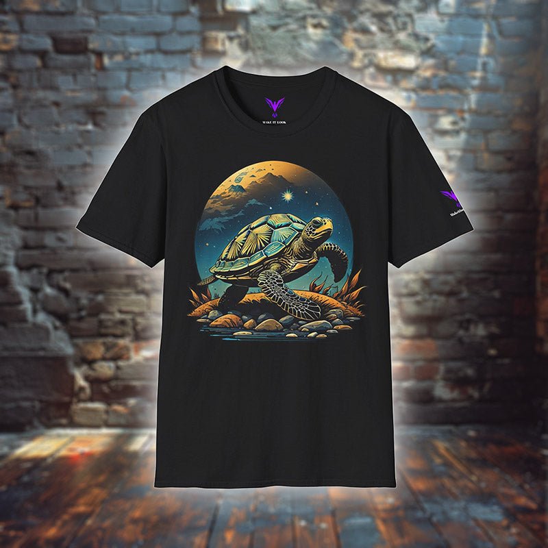 Galactic Wayfarer Tortoise - T - Shirt - MODERN STYLE - Galactic Wayfarer Tortoise - T - Shirt - MODERN STYLE - Schwarz - S - Make it look