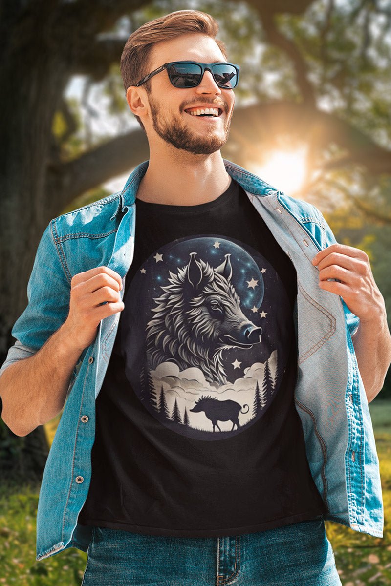 Lunar Swine Trekker - T - Shirt - NATURE STYLE - Lunar Swine Trekker - T - Shirt - NATURE STYLE - Make it look