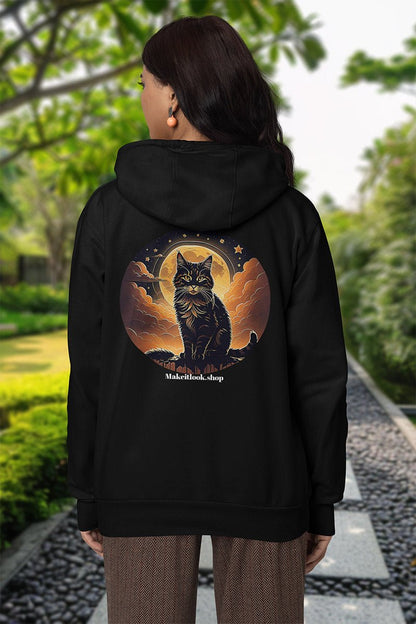 Midnight Moon Cat - Hoodie - MODERN STYLE - Midnight Moon Cat Maroon Hoodie Printify Ausgefallen beautiful Bio Bio - Baumwolle black blau blossom blue Cat Clothing cloud Cotton Crew neck DTG Fantasie Fashion Gemütlich himmel Hoodies Kapuzenpullover Katze Katze sitzt King of Lions Klassische Passform landscape Look luna Löwe Make it look Men's Clothing Midnight mond Moon Nachhaltige Mode Regular fit Sit Cat sky star Sterne Streetwear sun süss Tiere Umweltfreundlich Unisex Wald Wild Wild Lion Wild