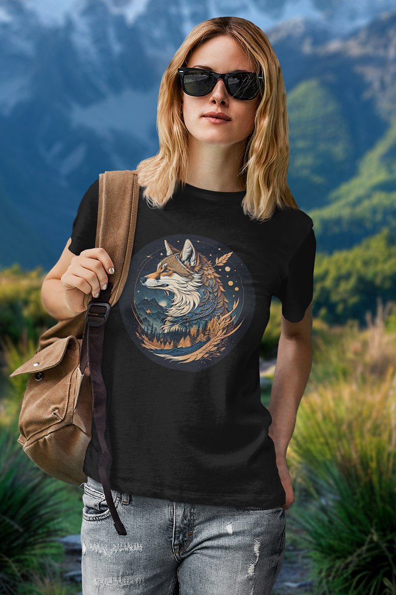 Mountain Fox Starry Woods - T - Shirt - MOUNTAIN STYLE - Mountain Fox Starry Woods - T - Shirt - MOUNTAIN STYLE - Make it look