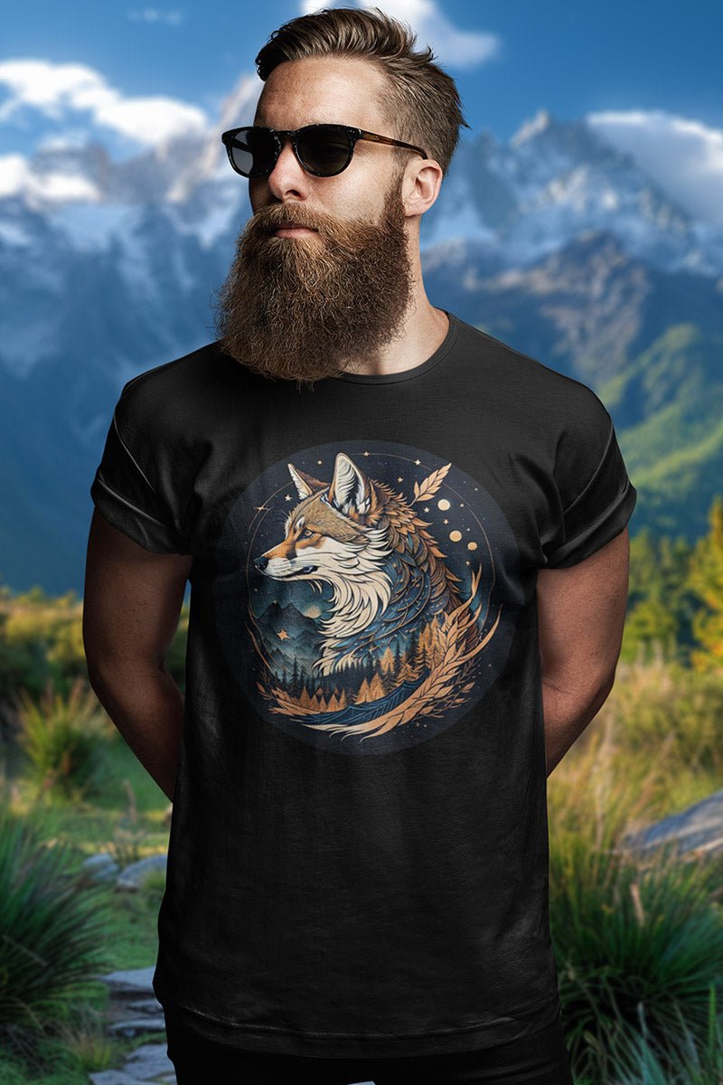 Mountain Fox Starry Woods - T - Shirt - MOUNTAIN STYLE - Mountain Fox Starry Woods - T - Shirt - MOUNTAIN STYLE - Make it look