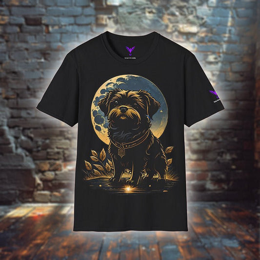 Nightshade Glow Hound - T - Shirt - MODERN STYLE - Nightshade Glow Hound T - Shirt MODERN STYLE Ausgefallen beschützer Bio Bio - Baumwolle black blossom Clothing Cotton Crew neck dog dreamworld DTG Ethical Fashion Fantasie Fashion Gemütlich Guardian himmel hund it Klassische Passform land landscape landschaft Look luna make Make it look Men's Clothing Midnight mond Moon mystic Nachhaltige Mode Neck Labels Power pup Regular fit schwarz star Sterne Streetwear süss T - shirts Tiere Traumwelt Umwelt