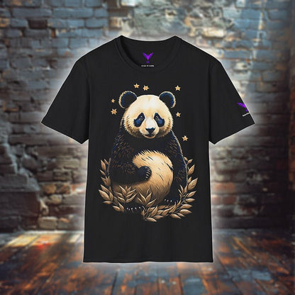 Panda bear - T - Shirt - ASIA STYLE - Panda bear Black T - Shirt ASIA STYLE Ausgefallen Bear beschützer Bio Bio - Baumwolle black blossom Bär Clothing Cotton Crew neck dreamworld DTG Ethical Fashion Fashion forest Gemütlich Guardian it Klassische Passform Look make Make it look Men's Clothing Nachhaltige Mode Neck Labels Panda Regular fit schwarz star Sterne Streetwear T - shirts Tiere Traumwelt Umweltfreundlich Unisex Welt Wild Wild Nature Women's Clothing world