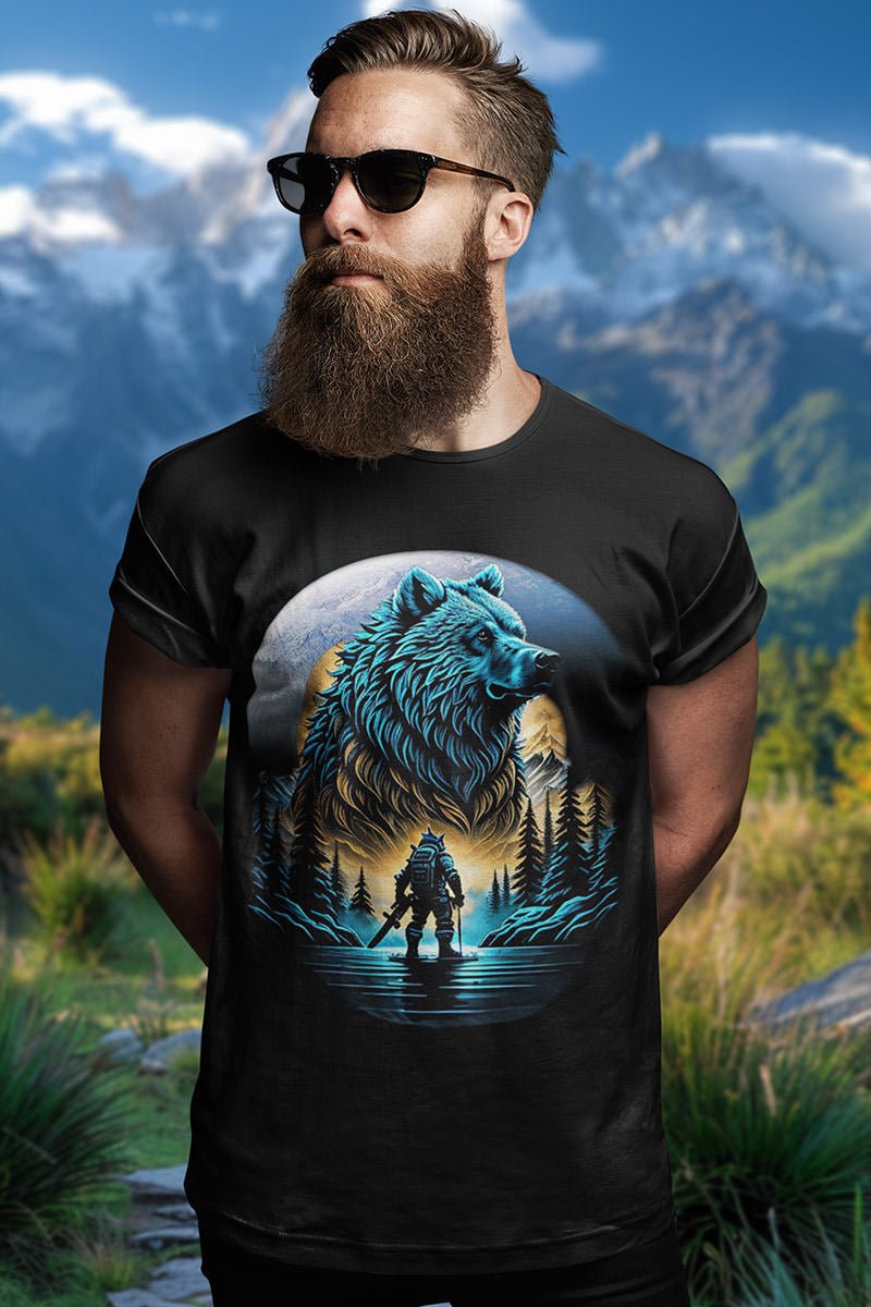 Spirit blue Grizzly - T - Shirt - MOUNTAIN STYLE - Spirit blue Grizzly - T - Shirt - MOUNTAIN STYLE - Make it look