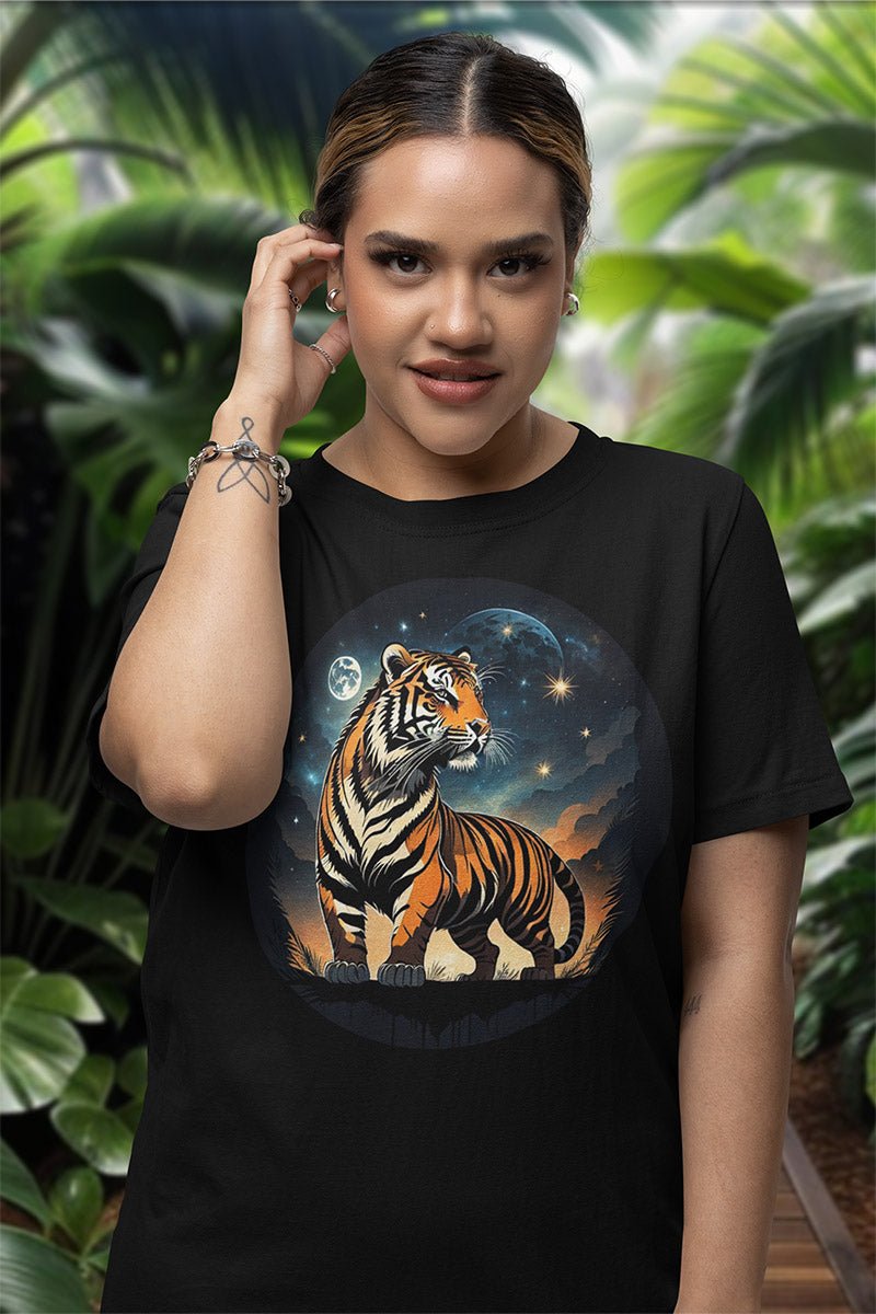 Twilight Tiger Horizon - T - Shirt - JUNGLE STYLE - Twilight Tiger Horizon JUNGLE STYLE T - Shirt