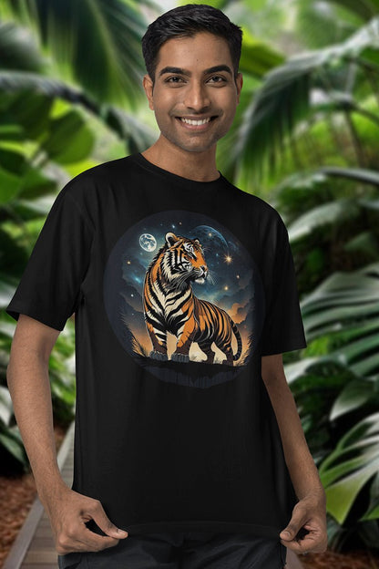 Twilight Tiger Horizon - T - Shirt - JUNGLE STYLE - Twilight Tiger Horizon JUNGLE STYLE T - Shirt