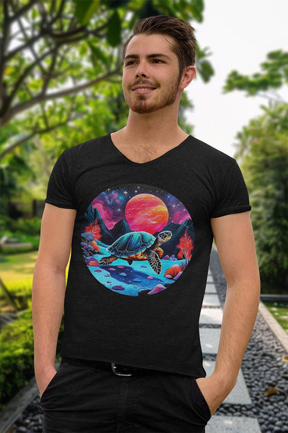 Vivid Forest Turtle - T - Shirt - MODERN STYLE - Vivid Forest Turtle - T - Shirt - MODERN STYLE - Make it look